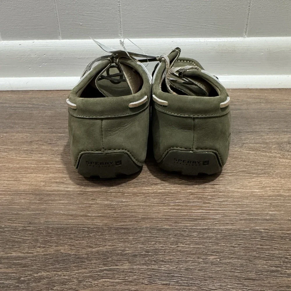 Sperry Top Sider Wallaby Nubuck Green Leather Shoes Men's Sz 8.5 NEW Boat Coasts